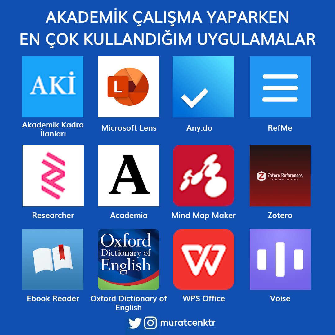 Akademik çalışma yaparken hangi uygulamaları kullandığımla ilgili çok soru geliyordu. En beğendiğim ve sıklıkla kullandığım uygulamaları sizlerle paylaşmak istedim.

Siz en çok hangilerini kullanıyorsunuz?