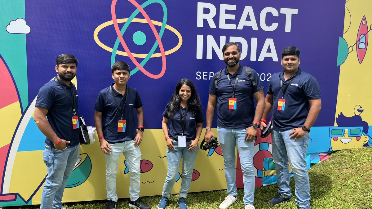 bedekar_pratik's tweet photo. It was very nice 1st day of @react_india and got very good knowledge on the technologies like React,NextJs,some testing library. Excited about tomorrow’s topics as well #imrielinaction #imrielatwork #imriel #imrielingoa https://t.co/0PhZdhtnU4