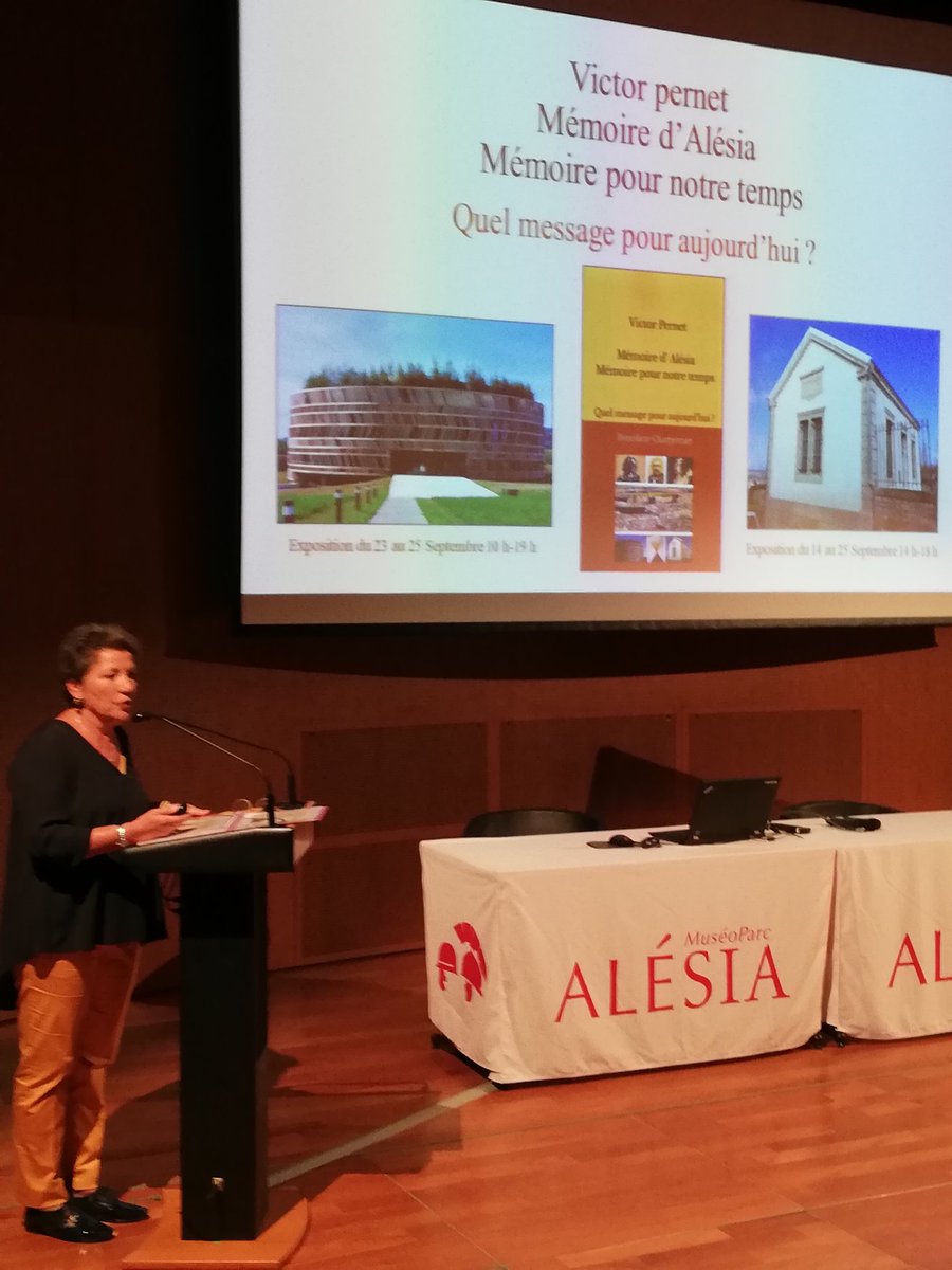 MichelRougerMR's tweet photo. #Bourgogne #Culture #Archéologie
Le @MuseoParcAlesia accueille l'artiste Bénédicte Charpentier, habitante d'@AliseSteReine, pour une conférence et une exposition autour de son arrière arrière grand-père Victor #Pernet, figure emblématique des fouilles d'#Alésia ! https://t.co/avXxDydOKy