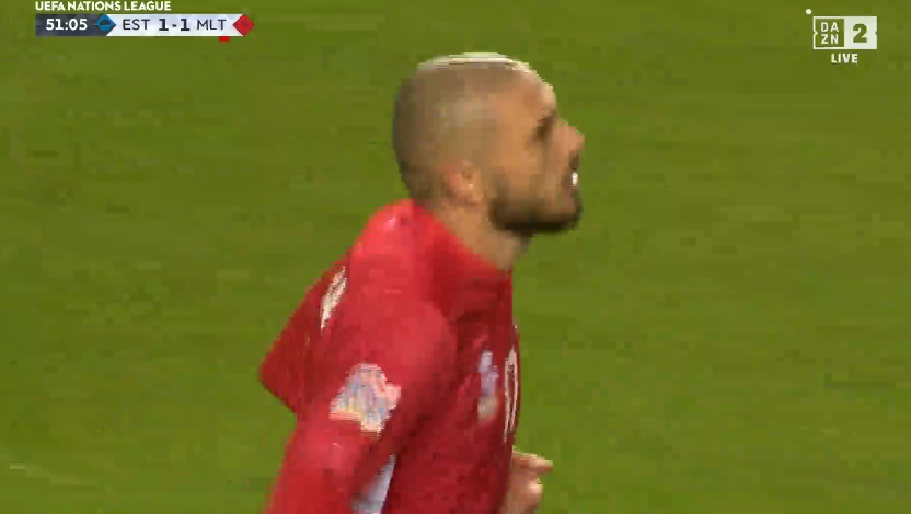 foet247europa's tweet photo. Estonia 1 Malta 1. Teuma #NationsLeague #ESTMLT https://t.co/7y9GrBLwoc