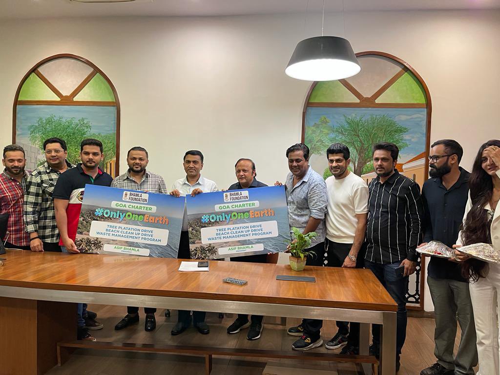 Unveiled the Goa Chapter of #SwachhBharatSurakshitSagarCampaign. 

The campaign will be executed by volunteers and Echochamps of <a href="/bhamlafoundatio/">bhamlafoundation</a>.