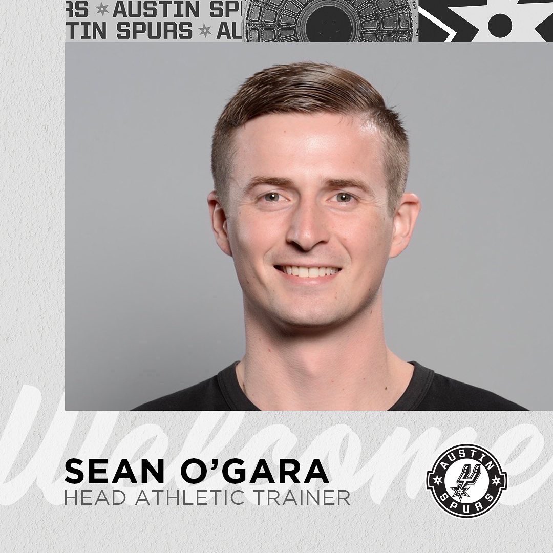 austin_spurs's tweet photo. Congratulations to Sean O’Gara on being named the new Austin Spurs Head Athletic Trainer! 👏

🔗 https://t.co/0P68fIz4cz https://t.co/TAWVicyGRt