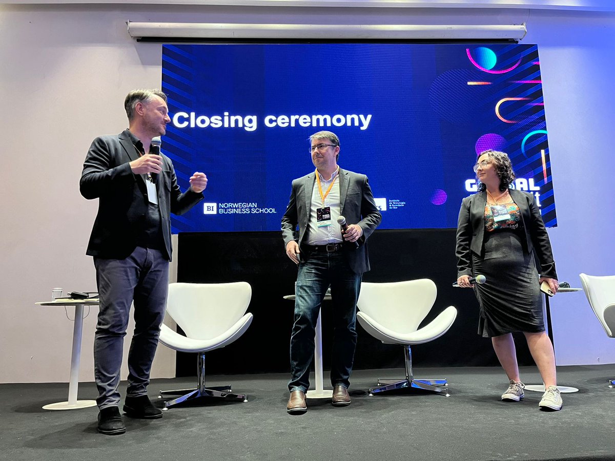 ITSriodejaneiro's tweet photo. O #GlobalSummitOnAi chegou ao fim! Foram 05 dias de imersão onde discutimos os temas mais importantes sobre inteligência artificial. Queremos agradecer todo mundo que participou e que acompanhou nossa cobertura. Até o próximo evento! https://t.co/r5R7gZzuN6
