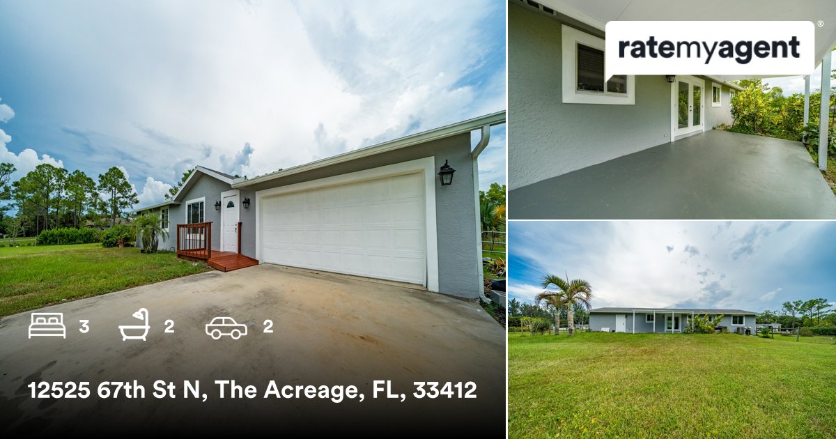 realmendontdive's tweet photo. 🛌 3 🛀 2 🚘 2
📍 12525 67th St N, The Acreage, FL, 33412

My latest listing on #RateMyAgent
https://t.co/C0RJDFRNnB

...
#ratemyagent #realestate https://t.co/k2ibQcYJtz