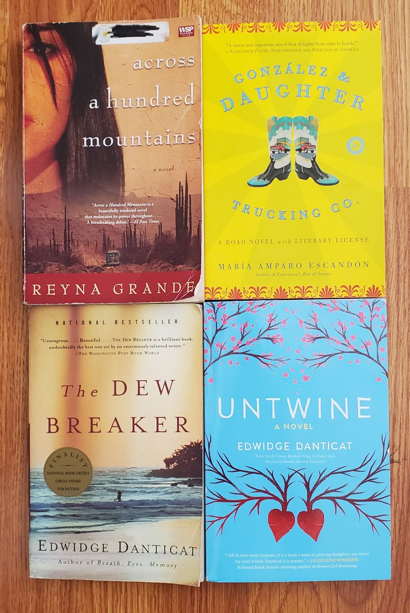 GodotPerdue's tweet photo. Celebrating Latina and Afro Latina authors: Reyna Grande, Maria Amaro Escandon, Edwidge Danicat #LatinxHeritageMonth #WritingCommunity #septemberreading https://t.co/dCxxw9matw