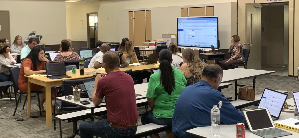 Federal programs training. Site leaders working hard to build strong systems of support for students. #TheTimeIsNow @BanningSchool