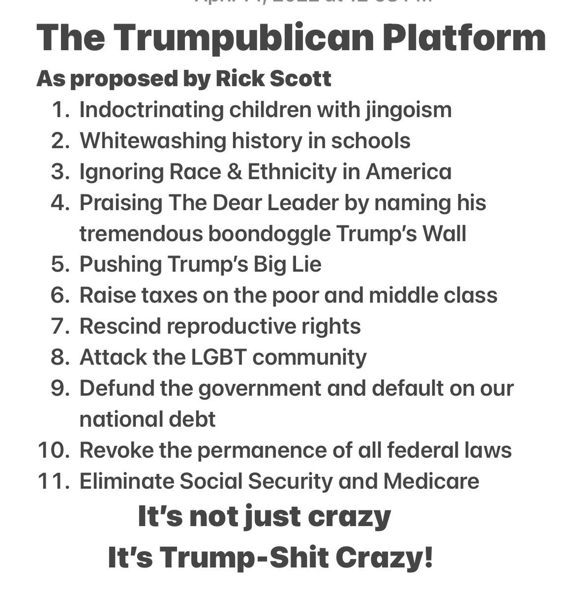 morbidcuriosit9's tweet photo. @SenRickScott This is what you want, and it has nothing to do with freedom, it has everything to do with control. https://t.co/bIaiZlgzxM