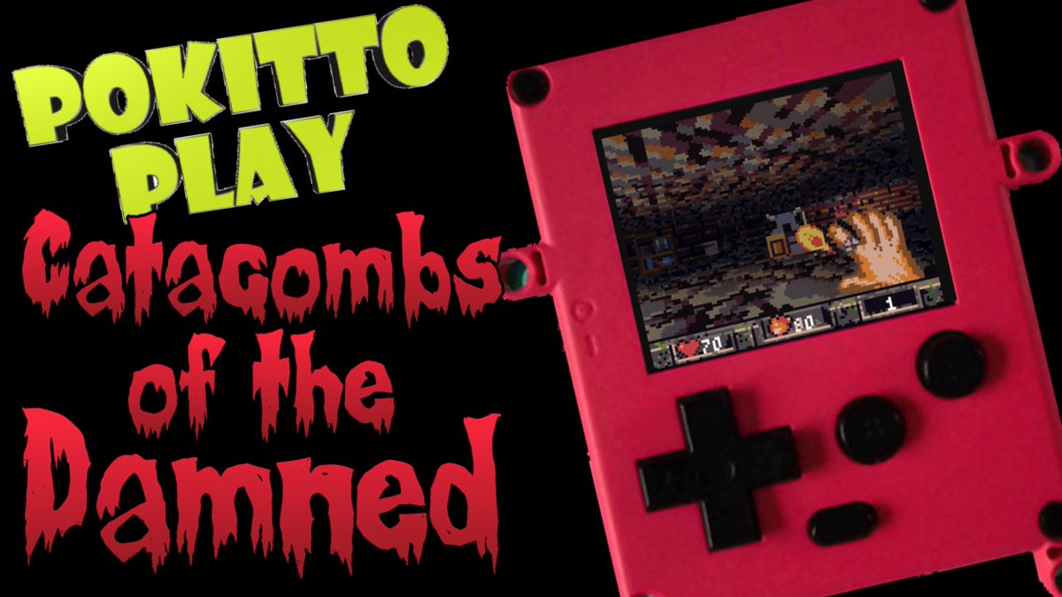 Pokitto Play: Catacombs of the Damned is Da*&amp; Fun! youtu.be/_5rQHbfN2Os via <a href="/YouTube/">YouTube</a> #pokitto #indiegames #Gameplay