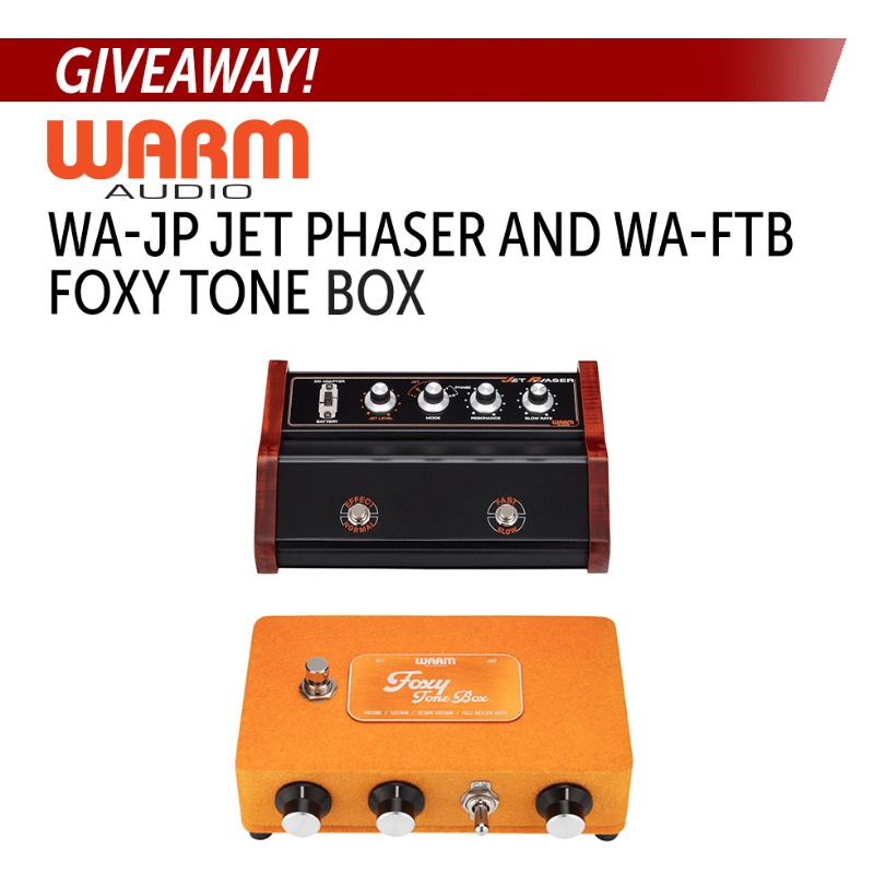 samashmusic's tweet photo. Enter for a chance to win a WA-JP Jet Phaser and WA-FTB Foxy Tone Box from @Warmaudio!

#SamAsh