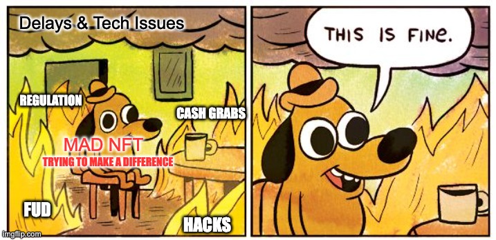 madnft_io's tweet photo. When your mission is clear no amount of chaos can stop you!
When #investors ask what our value proposition is?!
That's easy!..
HELPING TALENTED CREATORS get the recognition AND monetary gains they deserve.
#notselling #neverquit #dreamstakework https://t.co/ANRHy1T5Ce