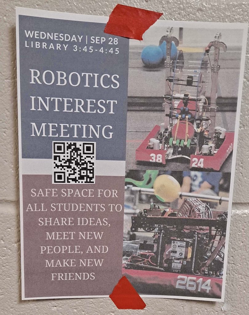 HVA Robotics Interest Meeting
Wednesday, Sept. 28
3:45-4:45
HVA Library

Join us!
<a href="/HVAHawks/">Hardin Valley Academy</a> <a href="/STEM_HVA/">HVA STEM Academy</a> 
#omgrobots
#morethanrobots
#TNFIRST