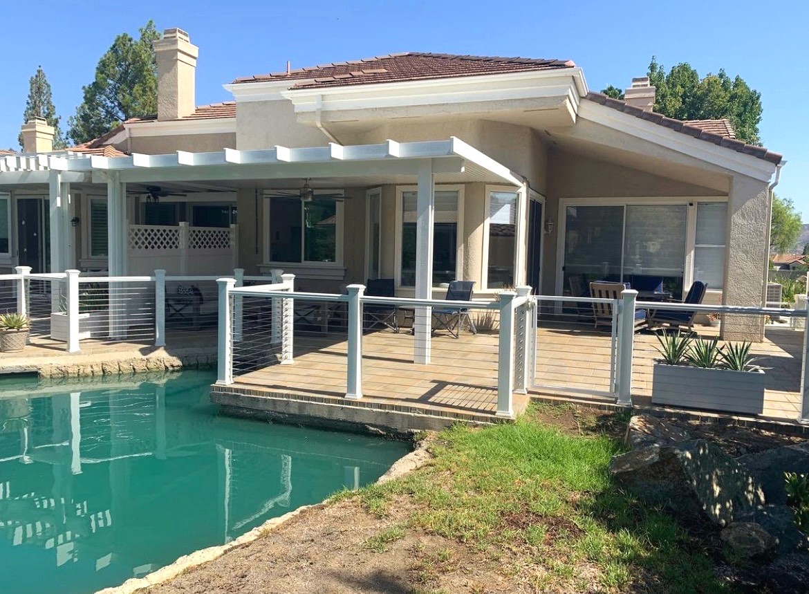 @parkwayconstruction with this fantastic patio remodel using Atlantis cable railing.