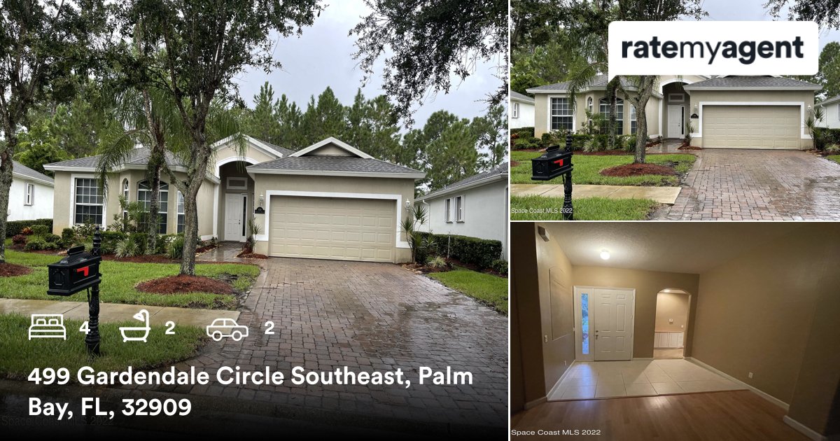 TracyHFrantzis's tweet photo. 🛌 4 🛀 2 🚘 2
📍 499 Gardendale Circle Southeast, Palm Bay, FL, 32909

My latest listing on #RateMyAgent
https://t.co/VTsBgW7NHI

...
#ratemyagent #realestate #Keller_Williams_Realty_Brevard https://t.co/aKiTfqtU5s