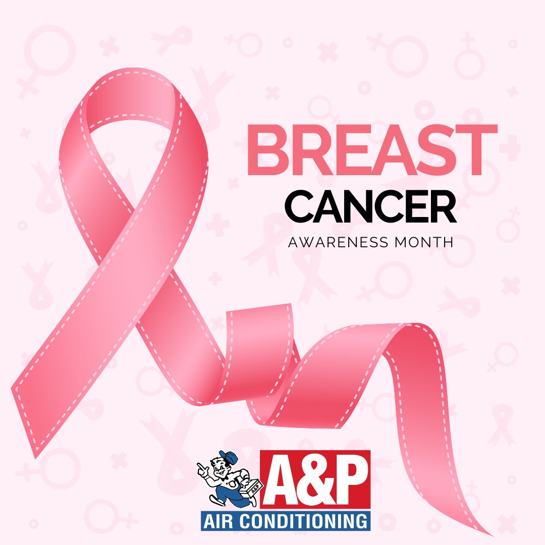 AP_AIR_HVAC's tweet photo. A&P expresses its support & prayers for those battling Breast Cancer, honors those who have fought & won, & remembers those who gave it their all. If you need our techs to take additional precautions due to health concerns please let us know. #apair #BreastCancerAwarenessMonth https://t.co/cIEn3XjwC5