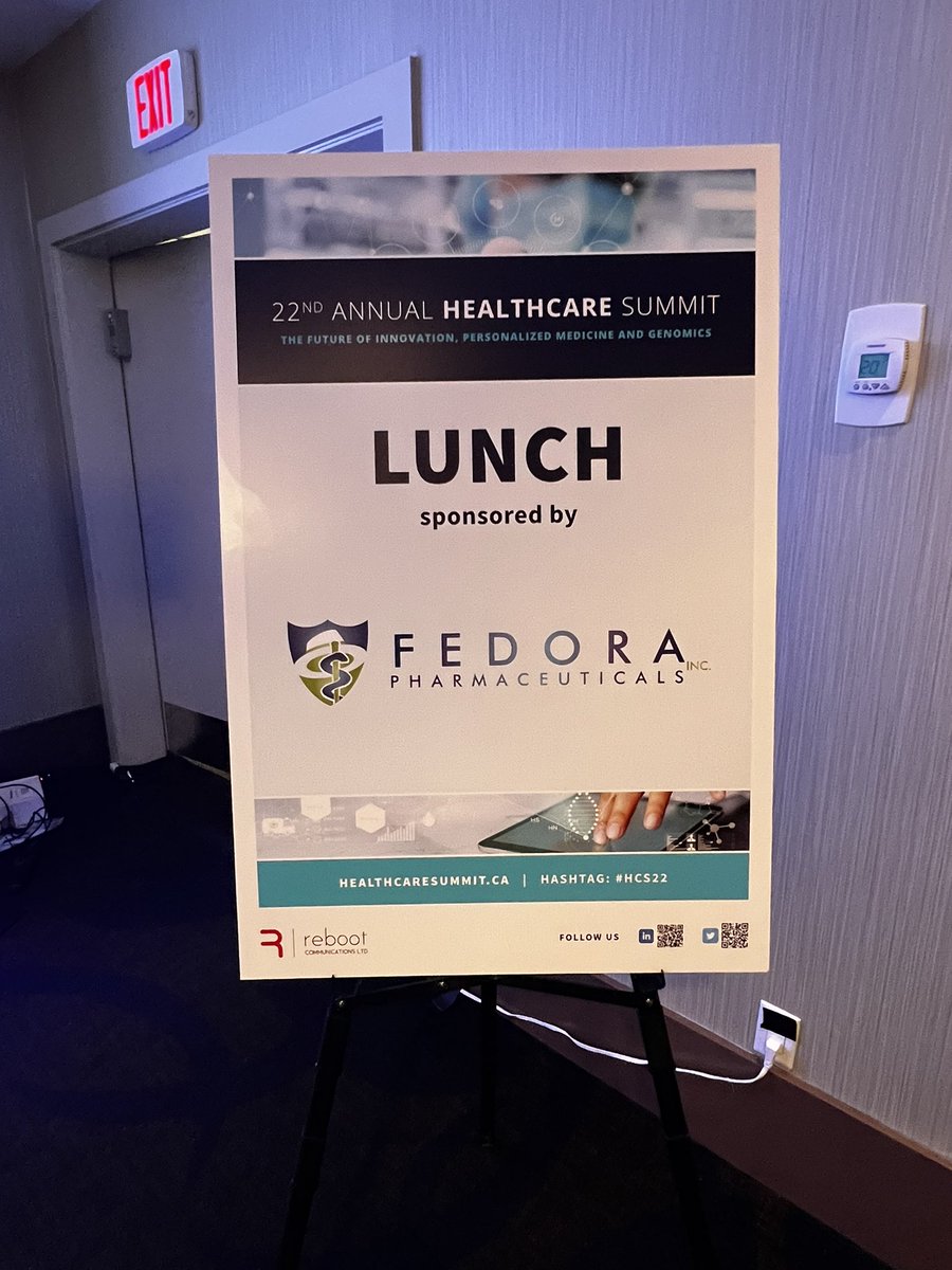 HlthcareSumm's tweet photo. Let’s not forget @FedoraPharma! Thank you for providing today’s lunch @HlthcareSumm! https://t.co/eTywgXyx3k