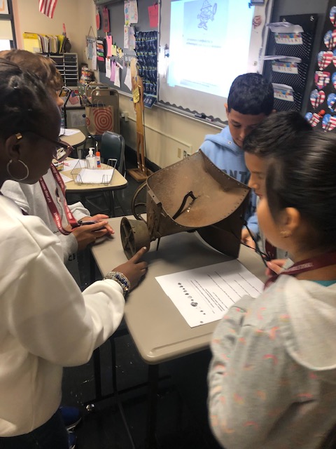 Archaeologists at work in Mrs. Attisani's social studies class!