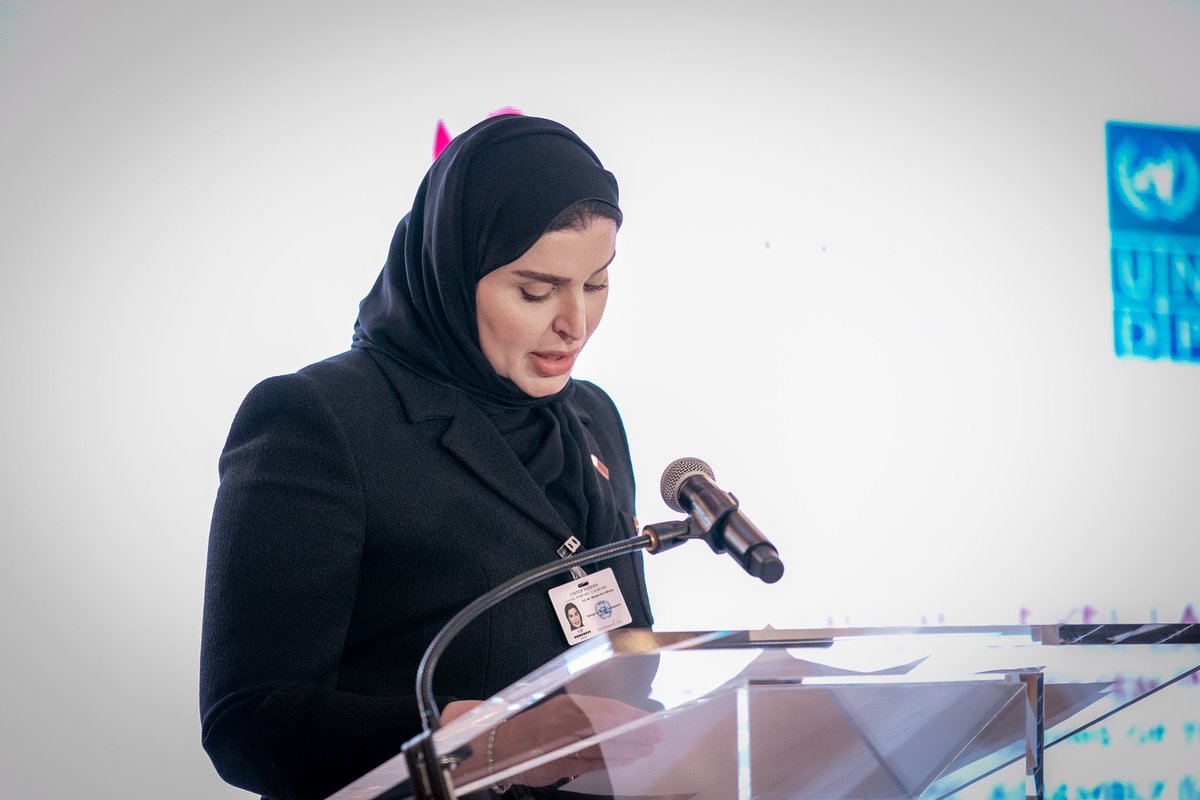 MSDF_Qatar's tweet photo. سعادة @MANAlMisned وزير التنمية الاجتماعية والأسرة تشهد حفل إطلاق مبادرة "النساء في مناطق النزاع" والتي أطلقها صندوق قطر للتنمية، واستضافها الوفد الدائم للدولة لدى الأمم المتحدة، وذلك على هامش أعمال الدورة الـ77 للجمعية العامة لـ #الأمم_المتحدة في نيويورك

#قطر_في_الأمم_المتحدة٧٧ https://t.co/EbiNpJFszu