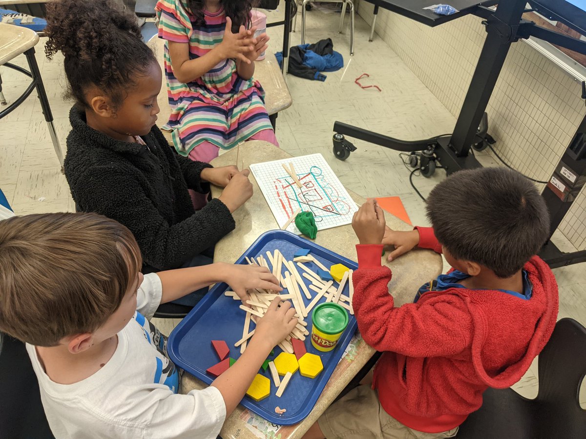 MrsMdoesSTEM's tweet photo. STEM Friday is back in 2nd grade! Today we used the Engineering Process to design, build, and test bridges that would hold the weight of five erasers using a variety of solid materials. So proud of my students and their teamwork and perseverance! https://t.co/MFnpYioOkx