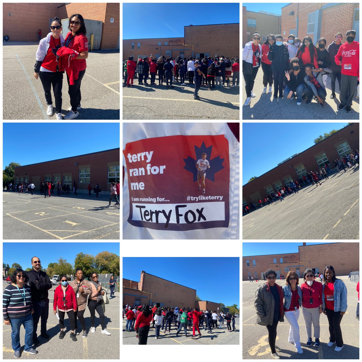 Today we walked for Terry because Terry walked for us! <a href="/ms_musc/">Giovanna</a> <a href="/Di_march/">Diana Marchese</a> @TCDSB_PAguiar
