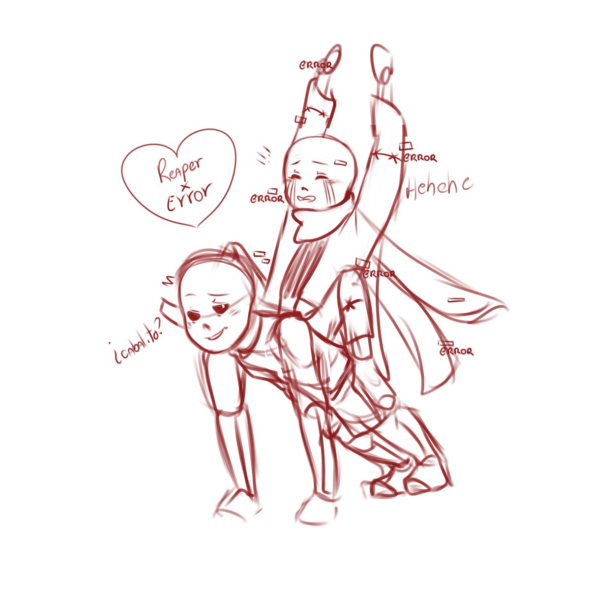 WoliXut's tweet photo. mi otp ❤️❤️❤️
reaper en lo final solto un chiste +18 y error le pego xD
#reapererror #destructivedeath #undertaleau https://t.co/f5LyVaUrxP