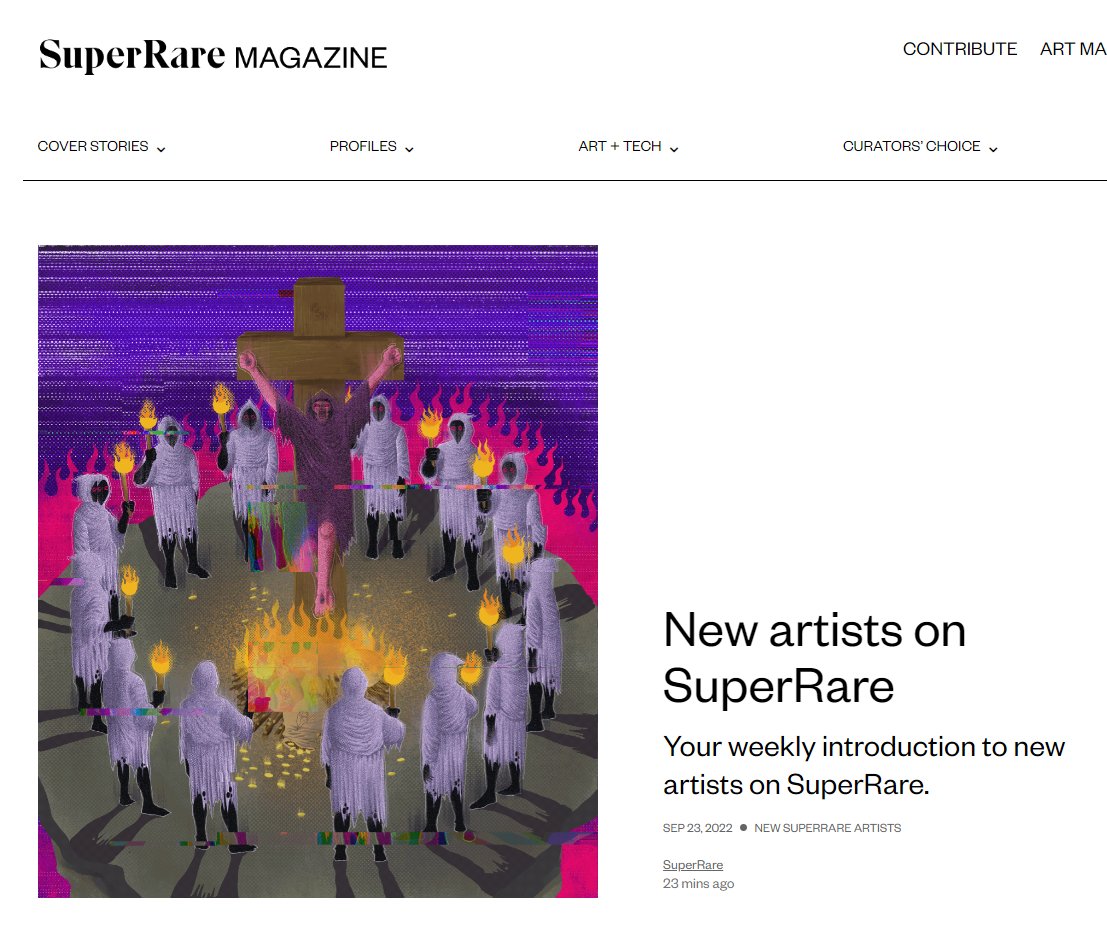 We're on the cover of <a href="/SuperRare/">SuperRare</a> mag!🥂