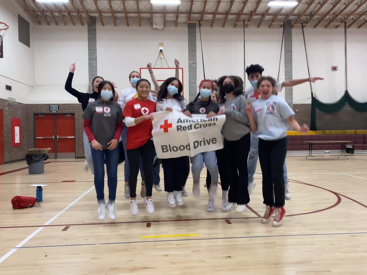 PHS_HSC's tweet photo. Celebrating another amazing blood drive at with the Red Cross and the magical community that we have here at Prairie High!! These are some game changers right here!! @BGPS_CTE https://t.co/p3UujqVicg