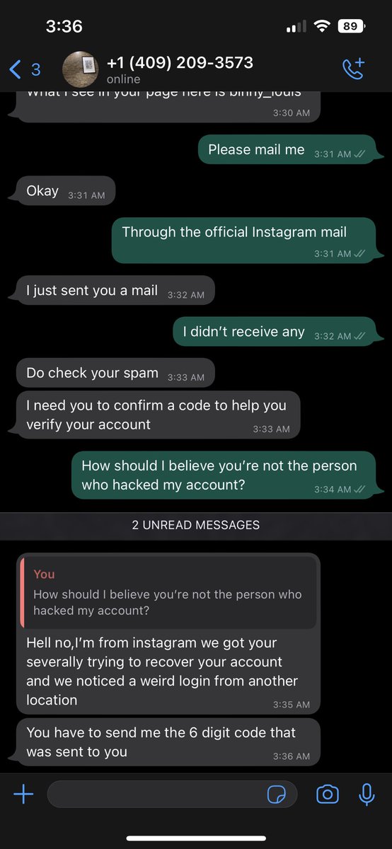 binny_louis's tweet photo. Hey @instagram @facebook @WhatsApp @whatsappbiz 
So the hacker is actually trying to hack more stuff now and you guys ain’t even helping!! Who should I ask for help? https://t.co/1zRxo4KA3M