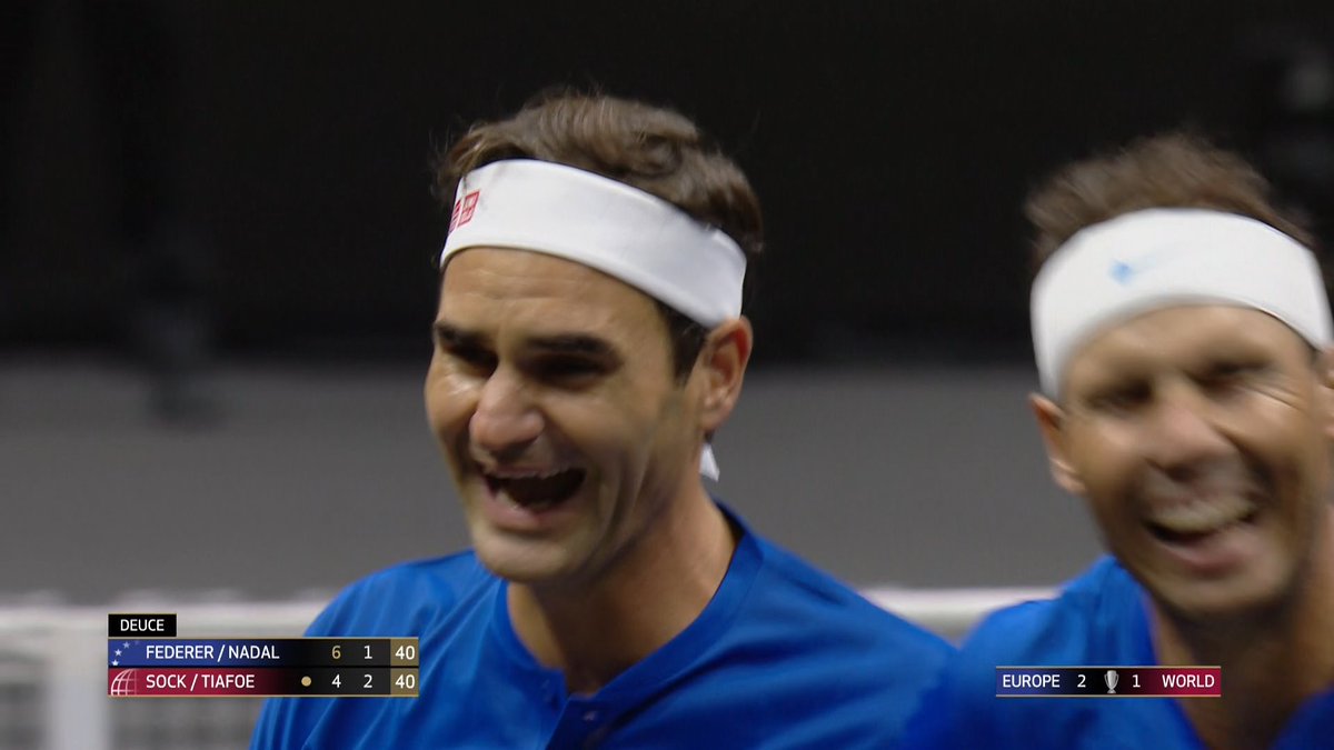 tothebackhand's tweet photo. Fedal after wasting a breakpoint 😂😂 https://t.co/J28nrDhYfj