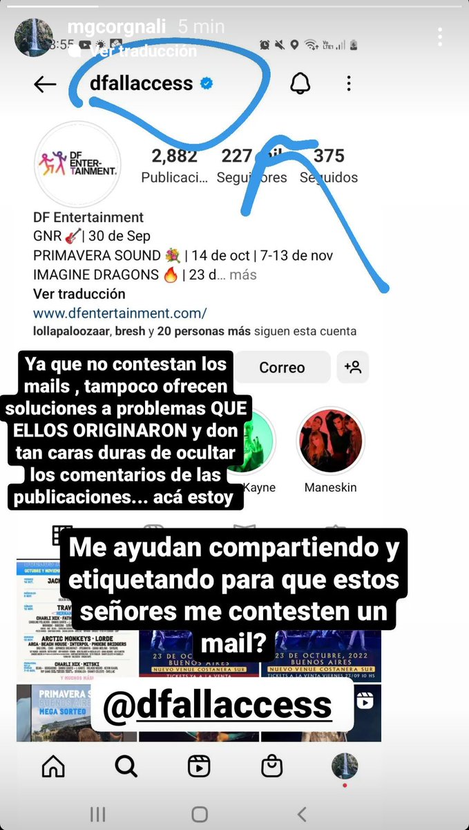 colo_lafitte's tweet photo. me ayudan difundiendo este tuit?? compramos las entradas mediante @dfallaccess y estamos a una semana del concierto y no nos enviaron la entrada por un error de ellos y no quieren hacerse cargo #GunsNRoses https://t.co/gvPrLh98V9