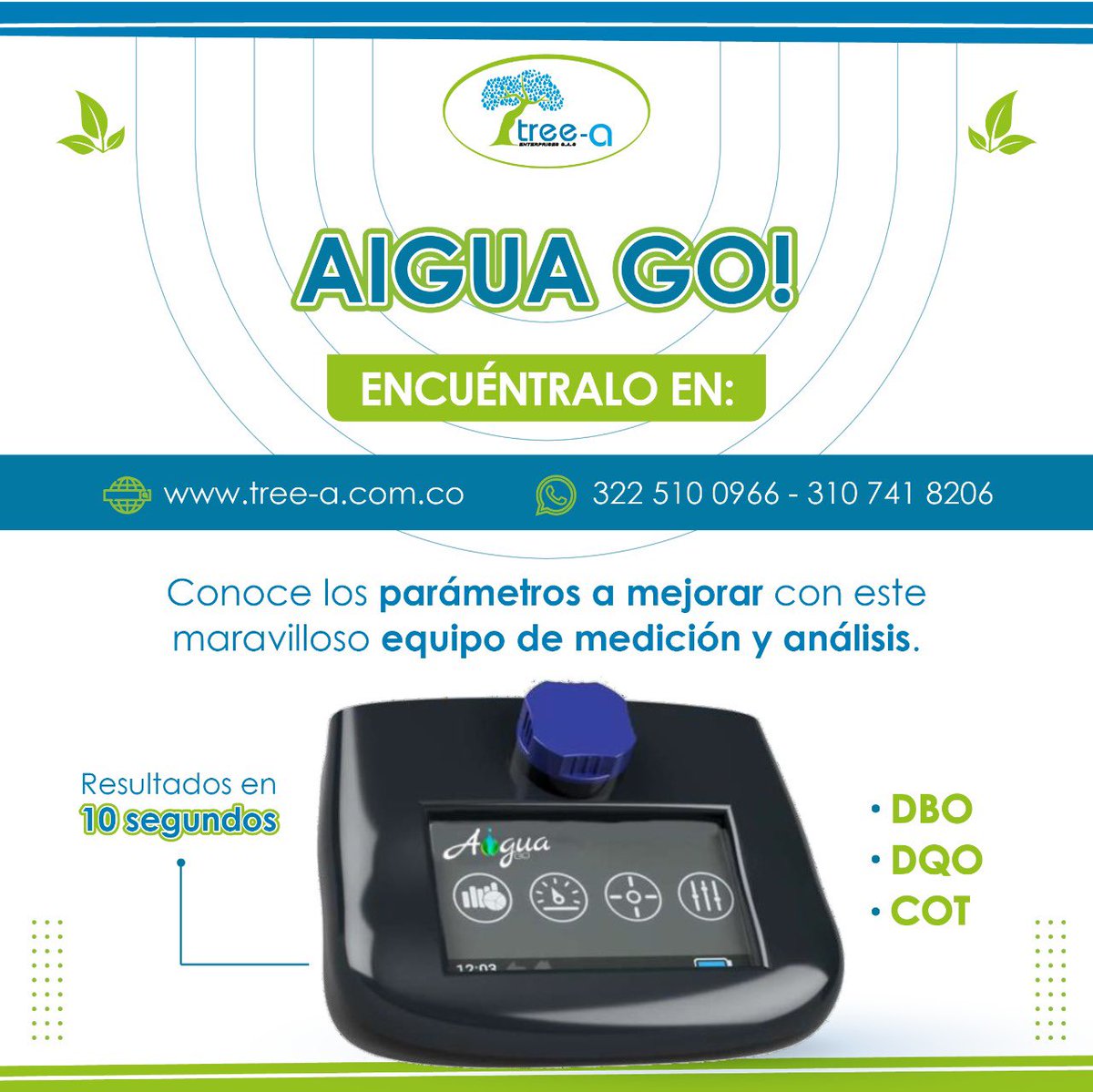 treeaenterprise's tweet photo. 💦 Nuestro AIGUA GO! se ajusta a las diferentes necesidades de los clientes. 👌✨

📲 Pregúntalo en nuestra líneas de whatsapp 322 510 0966 - 310 741 8206.
o adquiérelo por nuestra página web 🌐 https://t.co/5CB5SapJFb

#Productos #Medicion #Tratamiento #Agua #Equipos #Calidad https://t.co/KG5tHHlroi