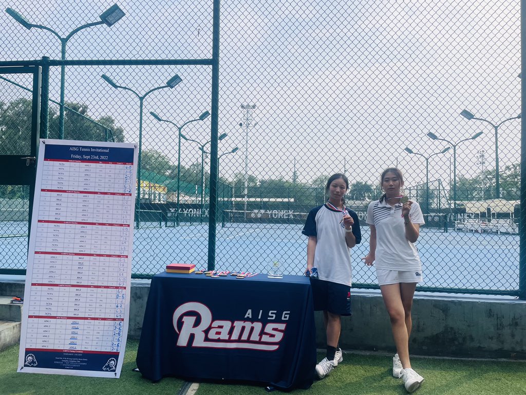 CoreyKydd's tweet image. Hosted our Tennis invitational yesterday  @AISGZ kudos to Dave Barrette organizing a smooth and fun event. Our Rams played well picking up a few medal! #GoRams  #RamNation Congrats to NCPA for winning the team award.