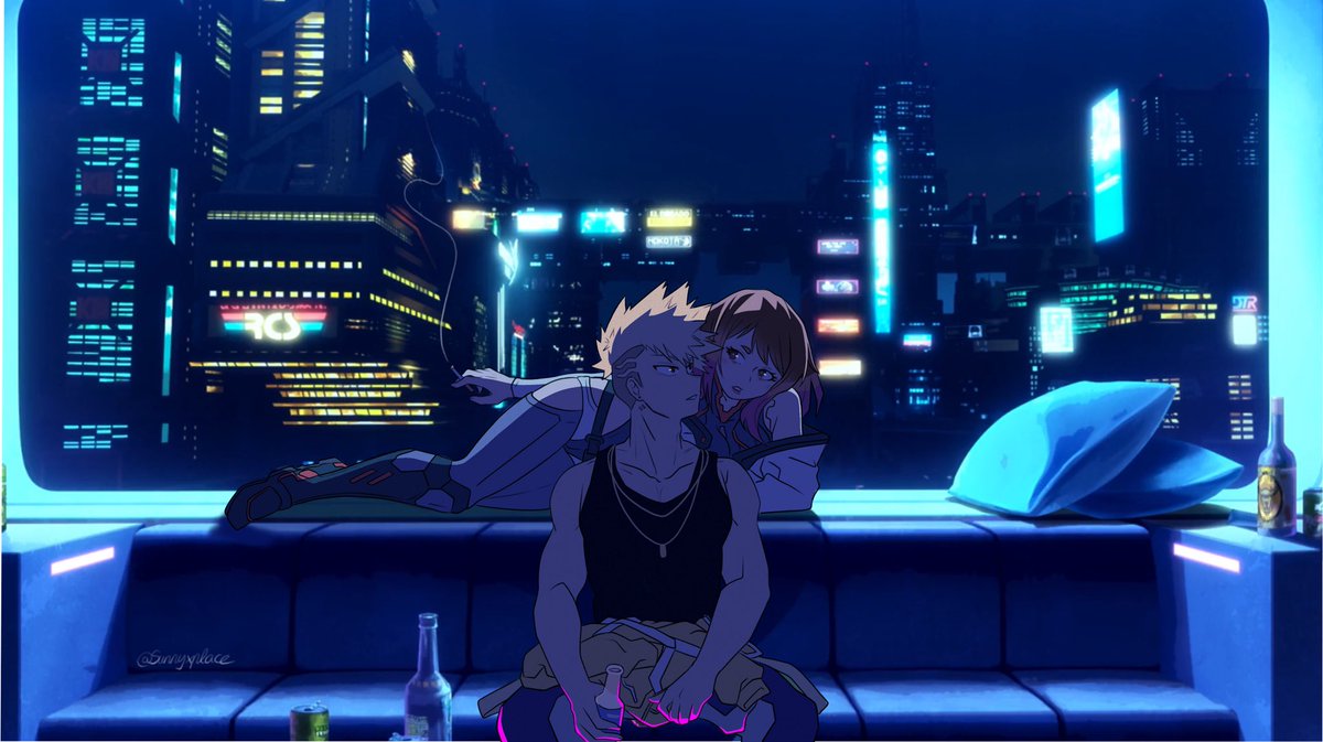 „It‘s not your dream, though, is it?“
„My Dream?“

#kacchako #bakuraka 

Welp, I just finished Cyberpunk: Edgerunners and I’m broken… so how do I handle emotional damage, put my otp in it.. yup, I’m totally ok😭