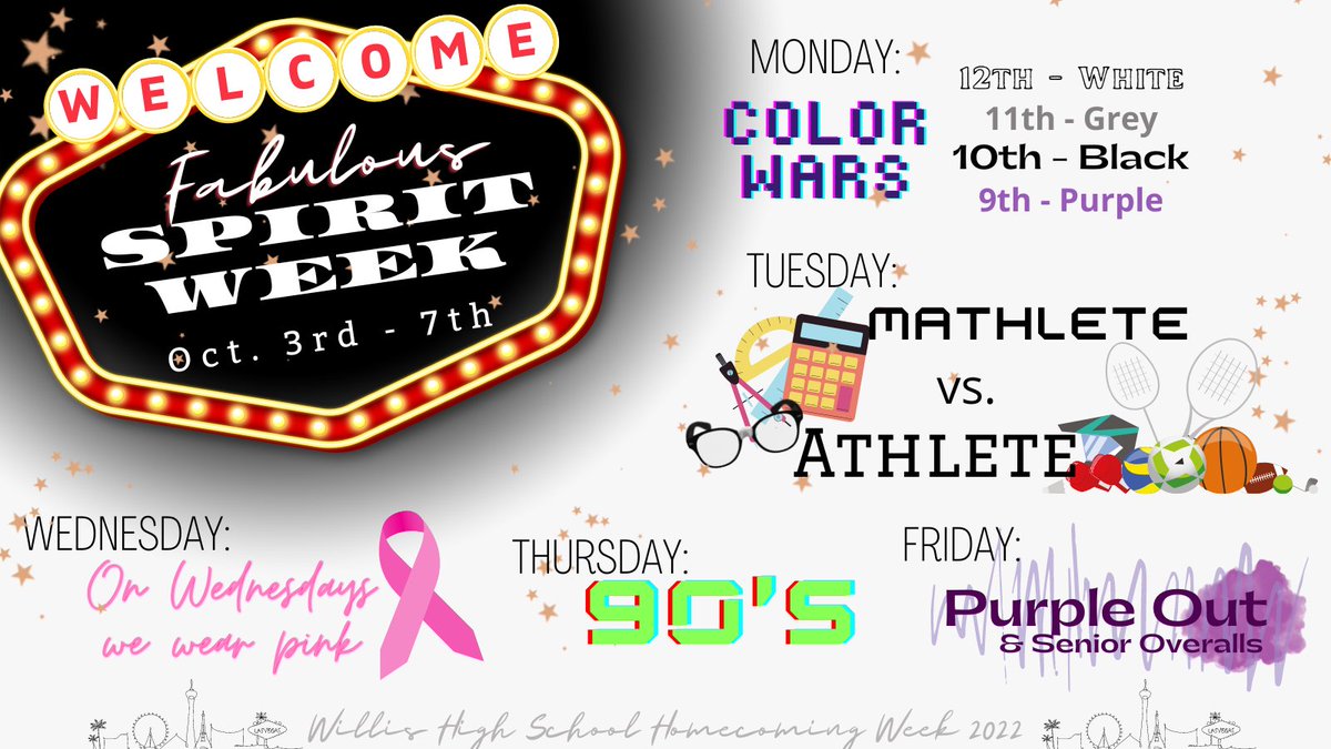 We're ready for HoCo spirit week!! Are you <a href="/Willis_HS_TX/">Willis High School</a> ?