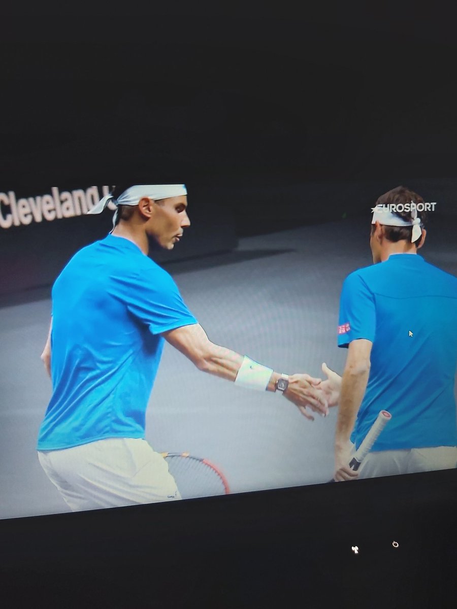 JL1509's tweet photo. One last ride.💙 #LaverCup2022 #RogerFederer𓃵 #RafaelNadal𓃵 #Fedal #tennis https://t.co/SndBjNRmXZ