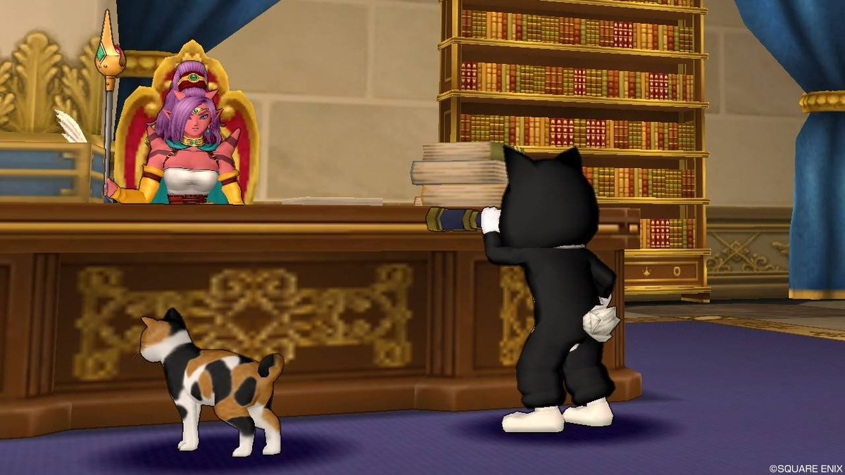 dowa_dqx's tweet photo. 巨大なイセエビでさえ、みやぶったはるに

みやぶれない者なんて、もはやありません。

さぁ、きみもこの世界の不思議を一緒に解き明かそう！

はるのみやぶる！
しかし、賢者ルシェンダは　みやぶることができないようだ‥‥ https://t.co/wZRVsU4Qac
