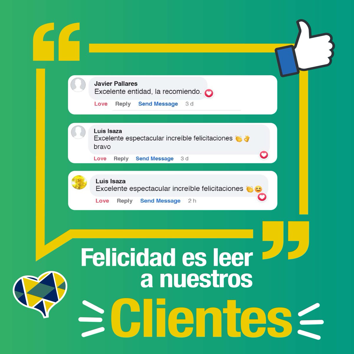 excelcredit_co's tweet photo. Clientes felices, por ustedes seguimos adelante, seguimos mejorando❤️
Y Si necesitas que te ayudemos con algo relacionado a tu crédito contáctanos a través de whatsapp y uno de nuestros asesores te atenderá, solo haz aquí https://t.co/YsKLtawgov
#Colombia #ExcelCredit #Fintech https://t.co/mWvxb8dXt0