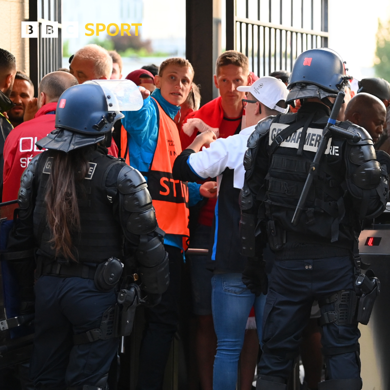 BBCSport's tweet photo. Fans who claim they were injured or left with psychological trauma at the chaotic Champions League Final are to sue Uefa, lawyers have said.

Full story ⬇️