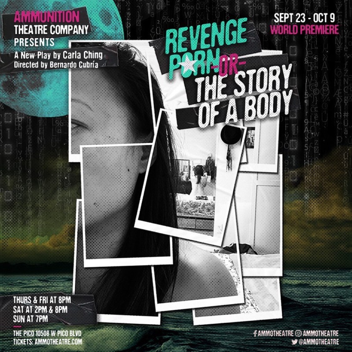 Our friends at Ammo Theatre are opening their production of "Revenge Porn or The Story of a Body" this weekend!!

Bernardo Cubria "The Play You Want" playwright shows off his directorial skills 😎 

tickets👉 eventbee.com/v/revenge-porn…