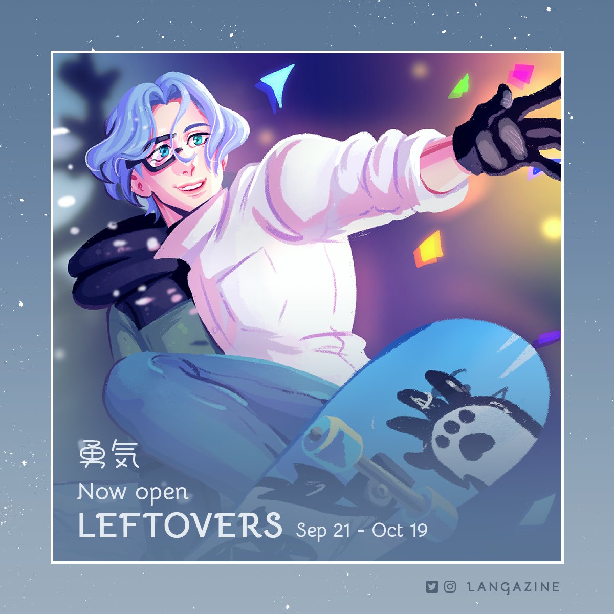 langazine's tweet photo. ❄️ Leftover Sales: Now Available ❄️

Leftover sale for Yuuki, a Langa Artbook, is now live in the shop! Don't miss out on this final chance to order copies of our zine and merch! All profits from this project will be donated to charity.

https://t.co/TQg6ibWLC0 https://t.co/5VlOj9AWyn