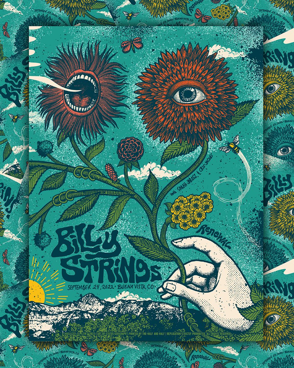 For those interested, we'll have our copies of the official @billystrings  Philly Night 1 and Night 2 posters by artists Acorn and Mark5…