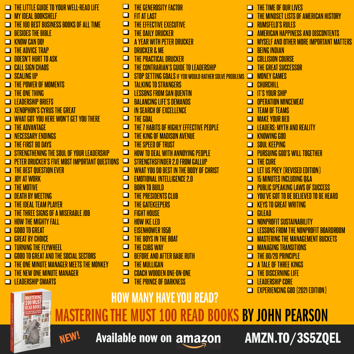 pearpod's tweet photo. How many of these books have you read? A new book I worked on with my father - John Pearson's "Mastering 100 Must Read Books" - just released on Amazon - https://t.co/XIZufw9WeN #Mastering100MustReadBooks #pearpod https://t.co/FKQra1Gel4