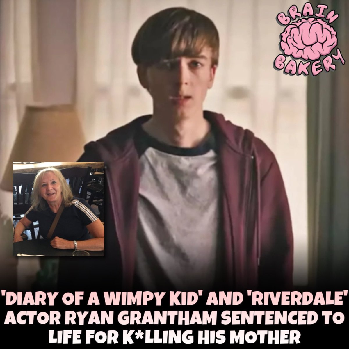 Actor Ryan Grantham was sentenced to life in prison for the shooting death of his mother.

Grantham, known for his role in Diary of a Wimpy Kid and appearance in Riverdale, pled guilty to second-degree murder in March 2020 for killing his mother, Barbara Waite.