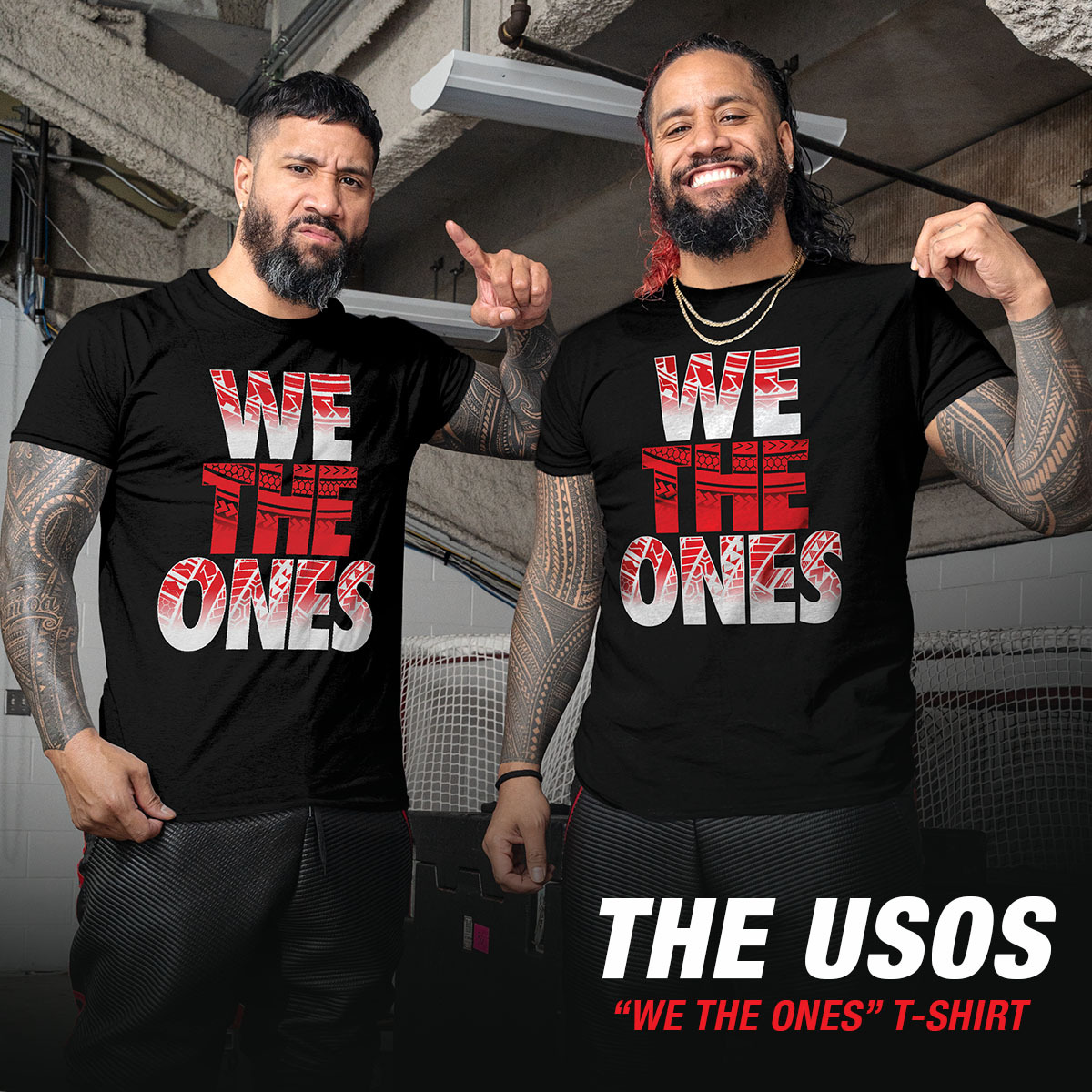 We The Ones! Acknowledge The Usos with this NEW T-Shirt! ☝️💪 🛒: bit.ly/3r13eWP | #WWE