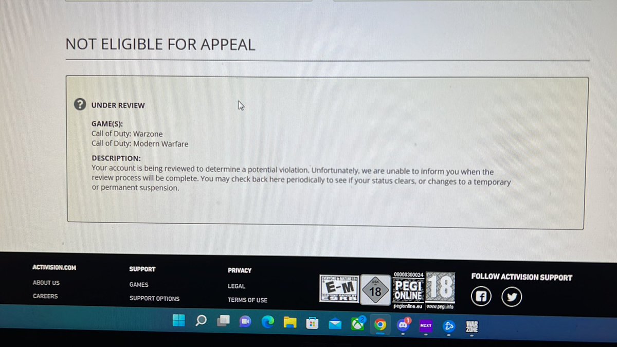 Not_so_senpai's tweet photo. Ahhhhh, confirmed shadow ban. I get a PC. My skill level increases to the point I get reported enough to be shadow ban https://t.co/0KO0bXkY3J