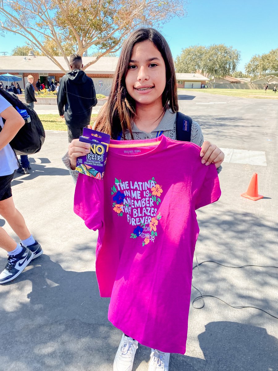 HaskellAcademy's tweet photo. We celebrated Hispanic &amp; Latinx Heritage this week here at Haskell! Here is the winner of the Loteria with her prizes. #haskellmustangs #abcstories https://t.co/pr2OvmkoOq