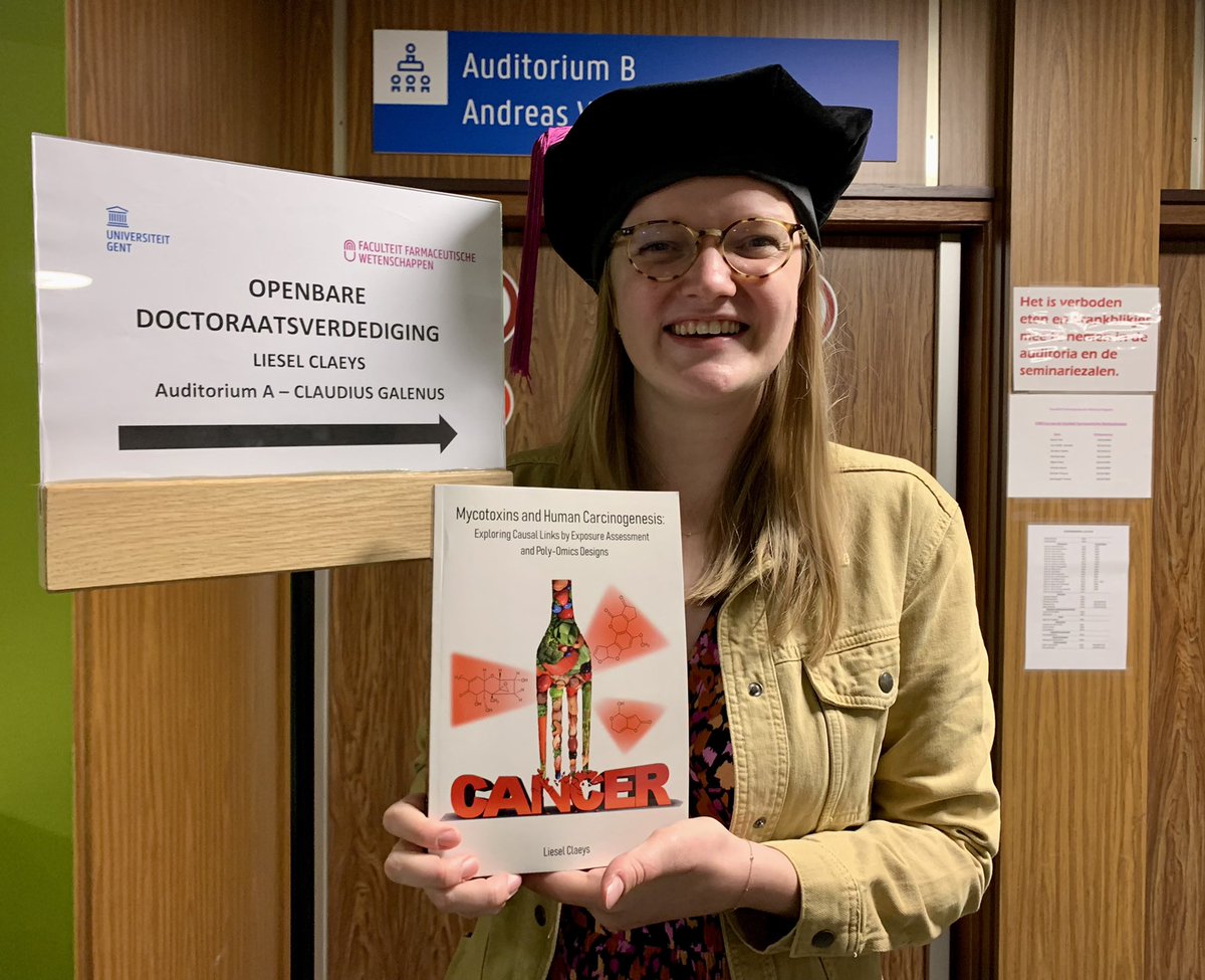 Jiri__Zavadil's tweet photo. Big congratulations Dr Liesel Claeys to a brand new PhD! A great pleasure to be your @IARCWHO co-supervisor with @ihuybrec alongside your @UGent_Pharma principal promotors Profs @saeger_sarah &amp; @MartheDeBoevre. A fruitful collaboration on #mycotoxin exposure and #Cancer #hazard https://t.co/NwPjIa7oL7