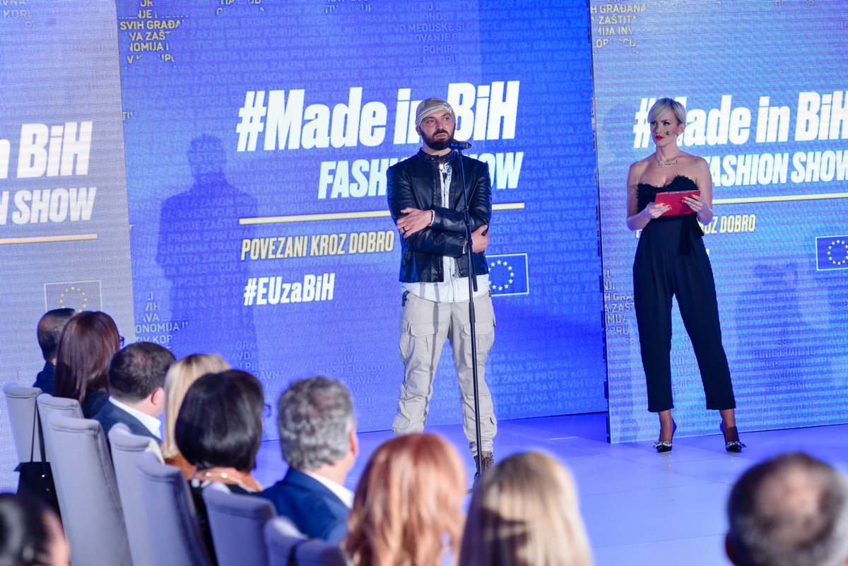 josattler's tweet photo. #MadeinBiH is a mark of quality.
In #BanjaLuka, we celebrated the work of 🇧🇦 fashion designers, who have potential and talent & thrive with 🇪🇺 support.
Delighted we could also partner with Adnan Haad & European Fashion Passport for a great show! https://t.co/kMVYuYGajD
