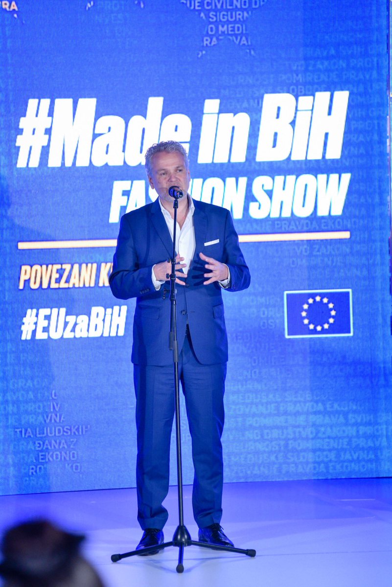 josattler's tweet photo. #MadeinBiH is a mark of quality.
In #BanjaLuka, we celebrated the work of 🇧🇦 fashion designers, who have potential and talent & thrive with 🇪🇺 support.
Delighted we could also partner with Adnan Haad & European Fashion Passport for a great show! https://t.co/kMVYuYGajD