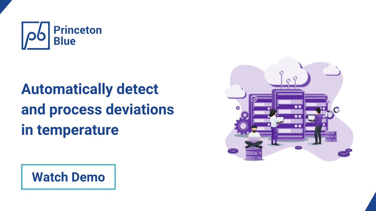 princetonblue's tweet photo. A flexible, rule-driven temperature monitoring system that enables automated seamless monitoring of temperature and recommends the next best action using dynamic workflows. Watch a demo: https://t.co/b1zkeB8bcQ https://t.co/xRvln997tB