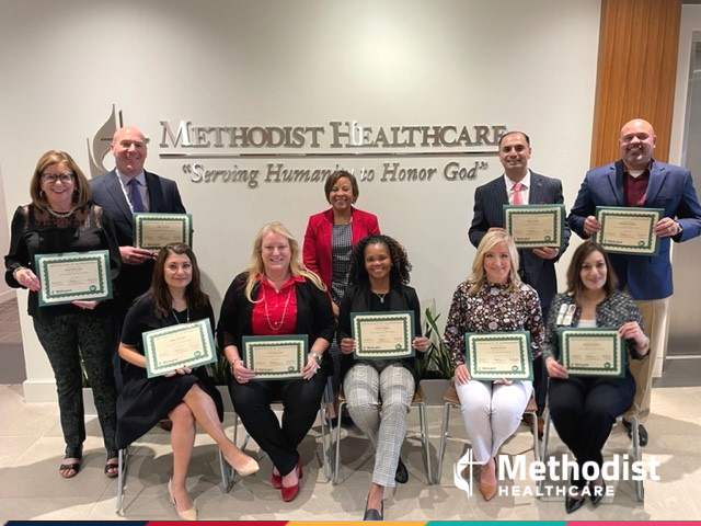 SAHealth210's tweet image. This #FallPreventionWeek, our CNOs received their Green Belt Certification through the #LeanSixSigma program in efforts to improve processes &amp;amp; eliminate errors in the everyday work flow. More resources on #FallPrevention at: bit.ly/3dBurwf

#MethodistHealthcareSA